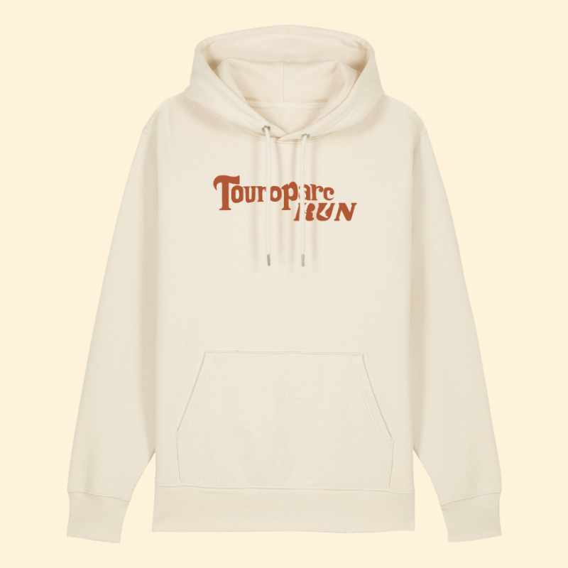 Sweat à capuche crème Touroparc Run Touroparc run