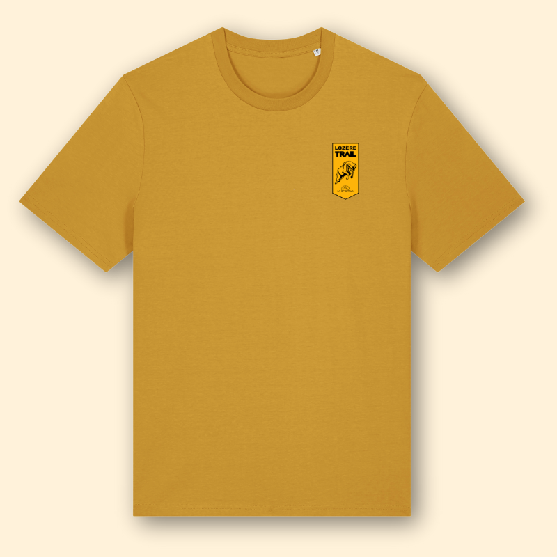 T-shirt coton jaune Lozère Trail