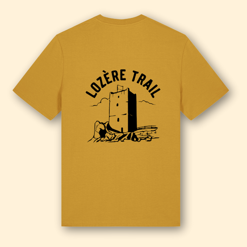 T-shirt coton jaune Lozère Trail