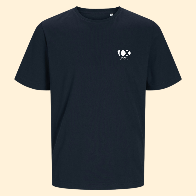 T-shirt coton unisexe Centbornard - Bleu marine 100km de Millau
