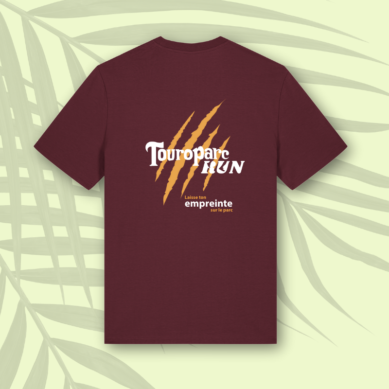 T-shirt coton rouge Touroparc Run Touroparc run