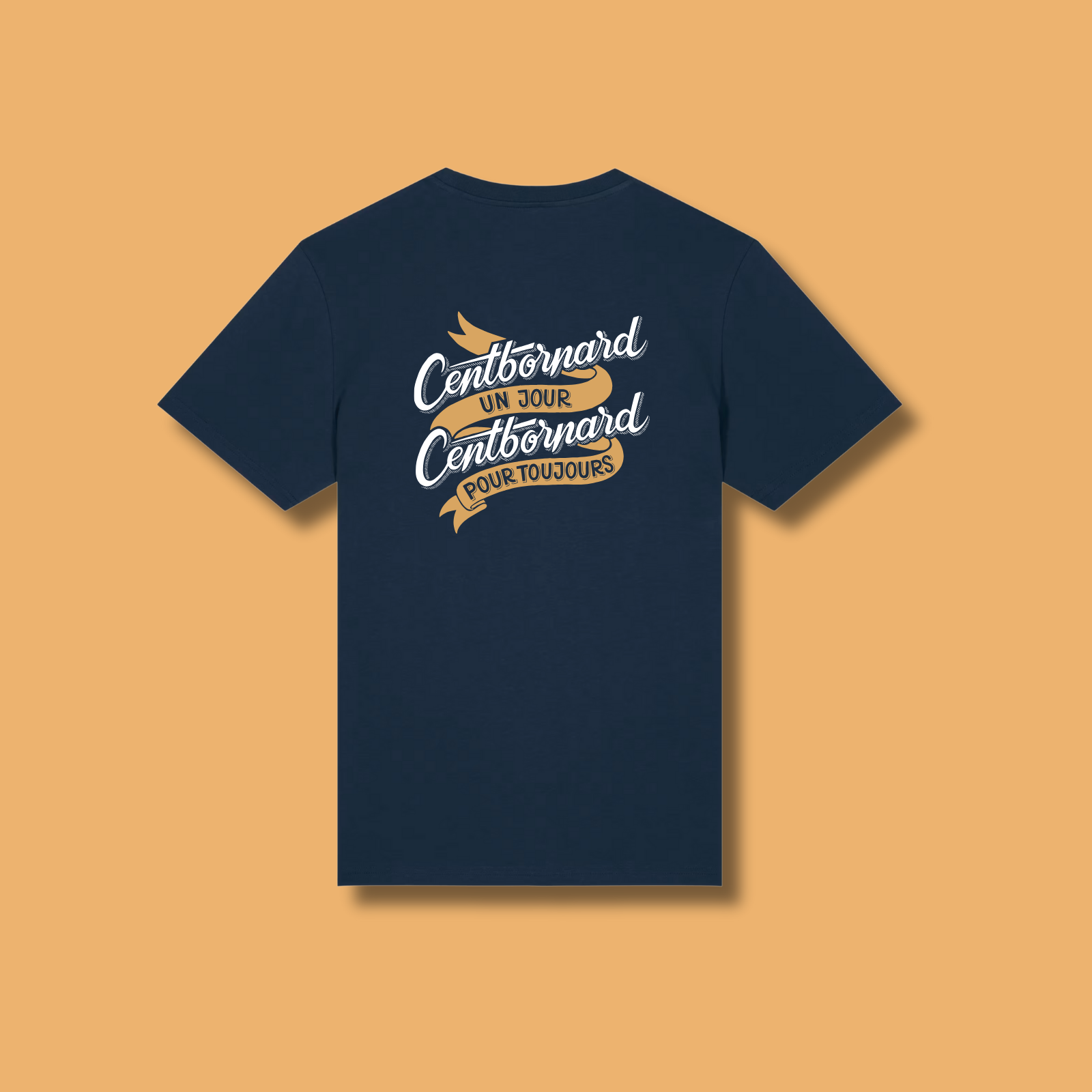 T-shirt coton unisexe Centbornard - Marine 100km de Millau