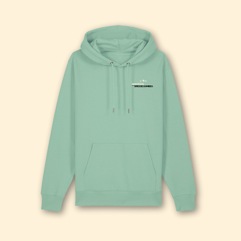 Sweat à capuche vert