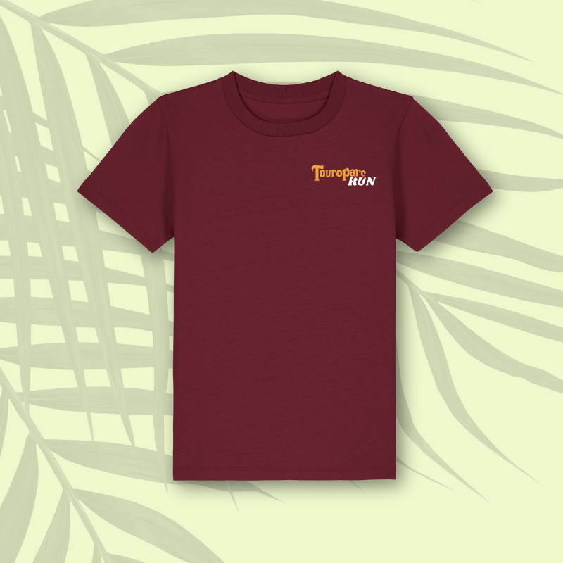 T-shirt coton enfant rouge Touroparc Run Touroparc run