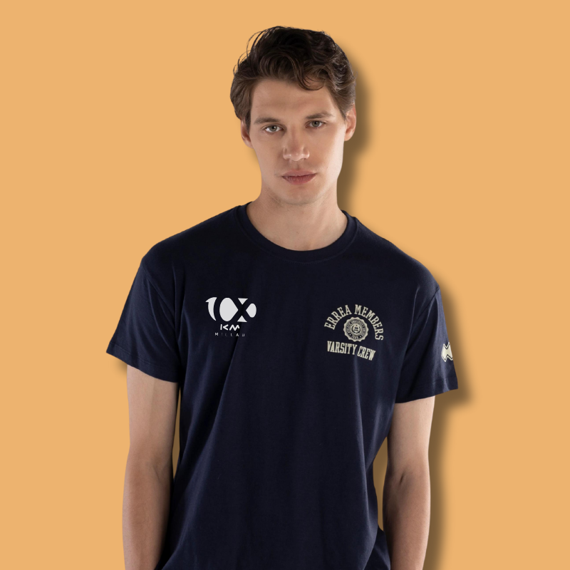 T-shirt coton ERREA unisexe Marine - Édition 2024 100km de Millau