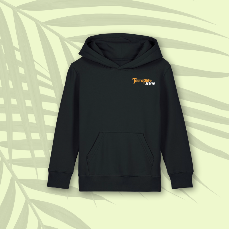 Sweat à capuche enfant noir Touroparc Run Touroparc run