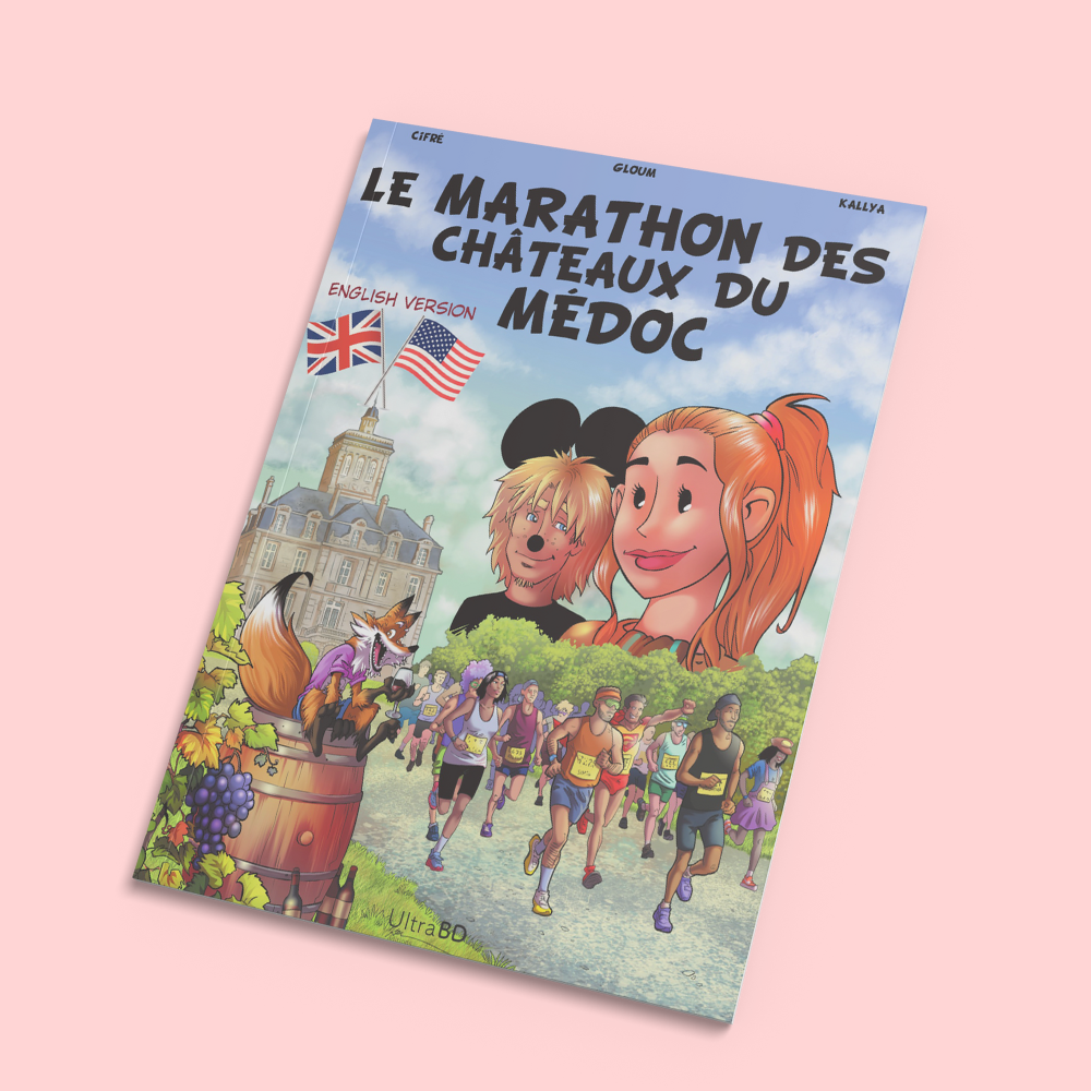 BD Le Marathon des Châteaux du Médoc - Version anglaise