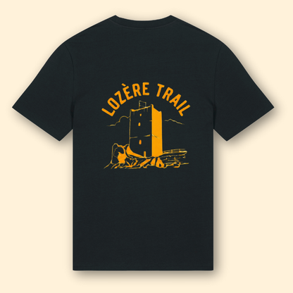 T-shirt coton noir Lozère Trail