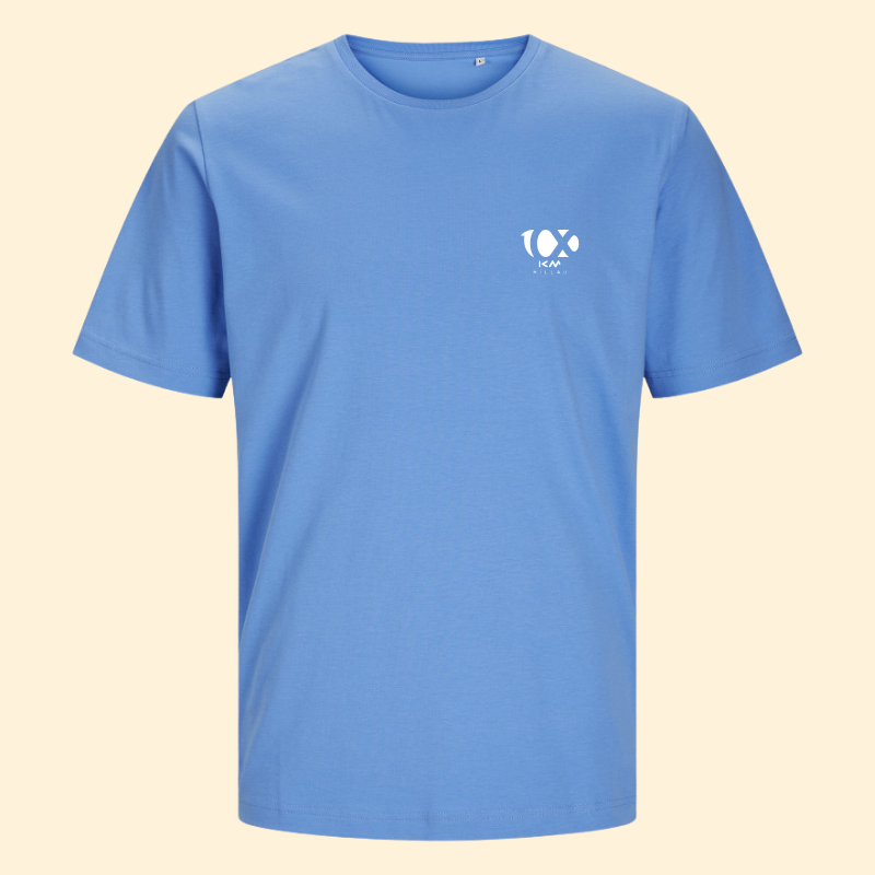 T-shirt coton unisexe Centbornard - Bleu 100km de Millau