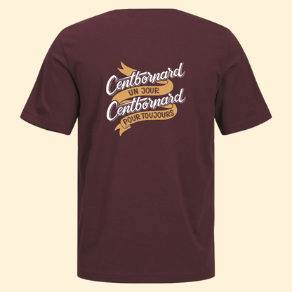 T-shirt coton unisexe Centbornard - Marron 100km de Millau