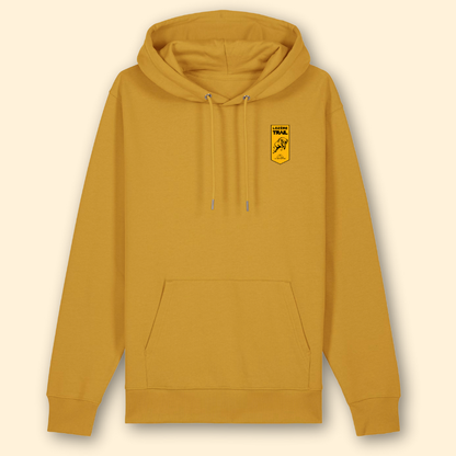 Sweat à capuche jaune Lozère Trail
