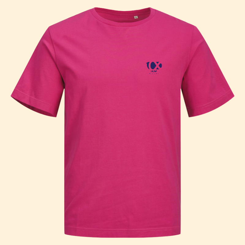 T-shirt coton unisexe Centbornard - Rose 100km de Millau