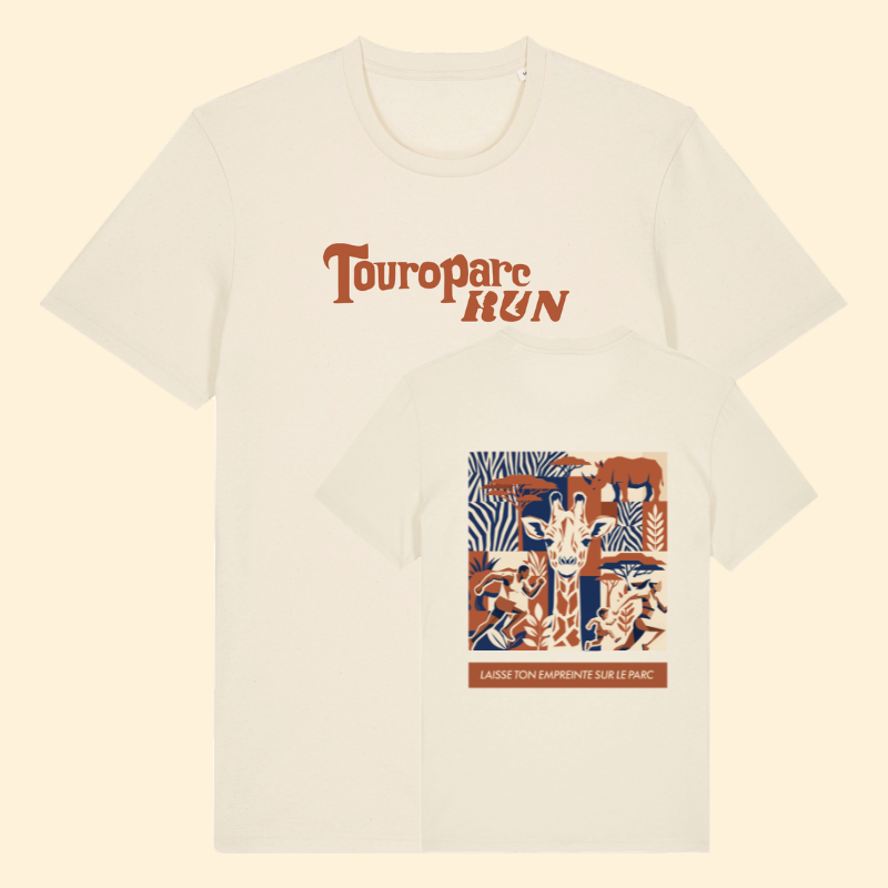 T-shirt coton crème Touroparc Run Touroparc run