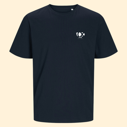 T-shirt coton unisexe Centbornard - Bleu marine 100km de Millau