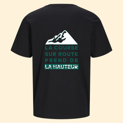T-shirt coton noir Marathon du Vercors