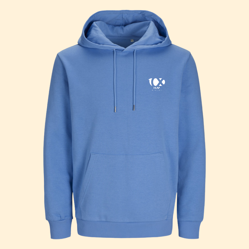 Sweat capuche unisexe Centbornard - Bleu 100km de Millau