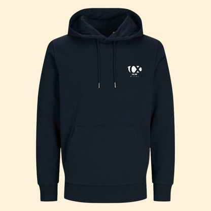 Sweat capuche unisexe Centbornard - Bleu marine 100km de Millau