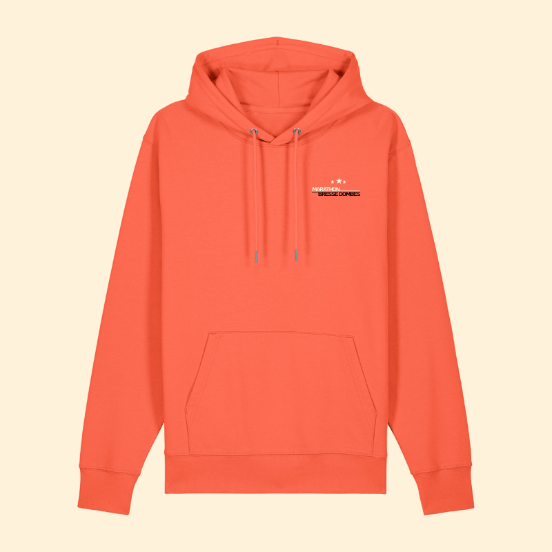 Sweat à capuche orange
