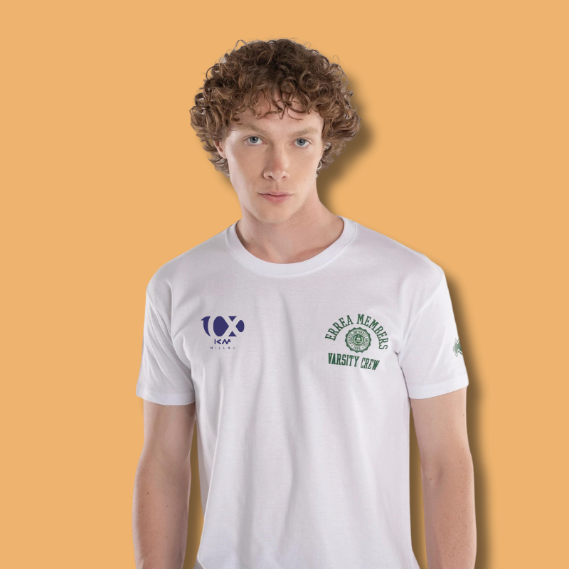 T-shirt coton ERREA unisexe Blanc - Édition 2024 100km de Millau