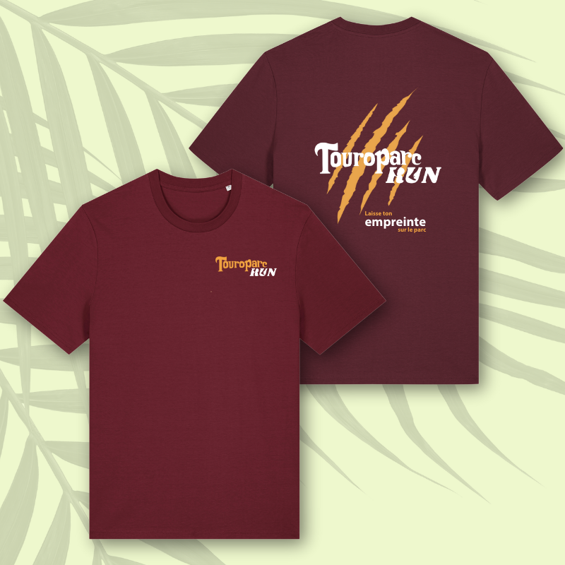 T-shirt coton rouge Touroparc Run Touroparc run