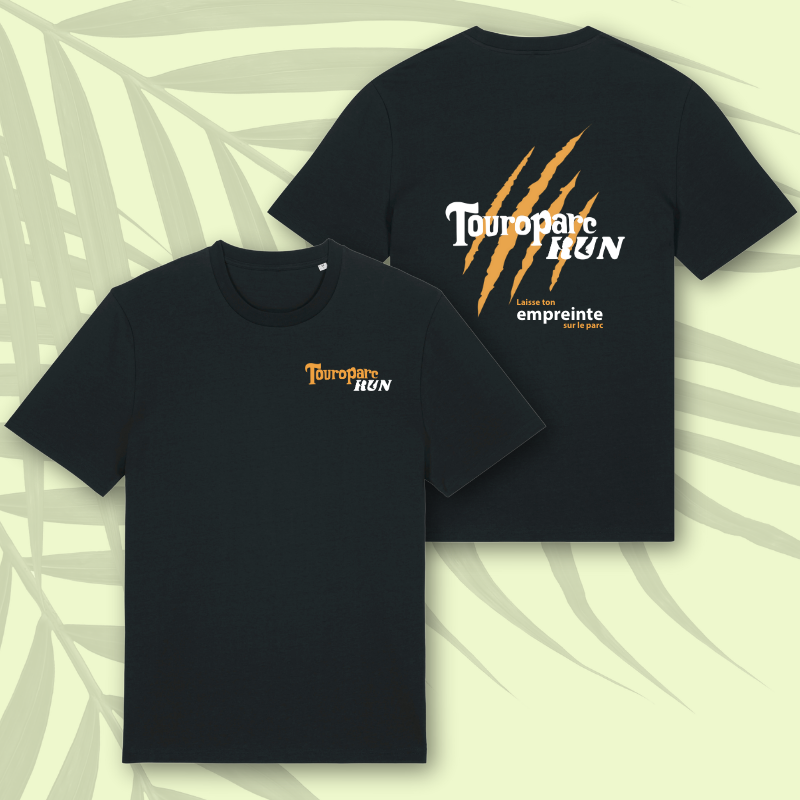 T-shirt coton noir Touroparc Run Touroparc run